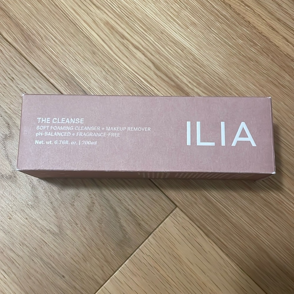 ILIA foaming cleanser skincare (purchased at Sephora)